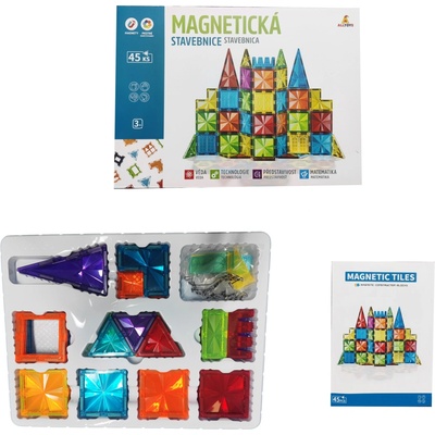 Alltoys Magnetická stavebnice 45 ks