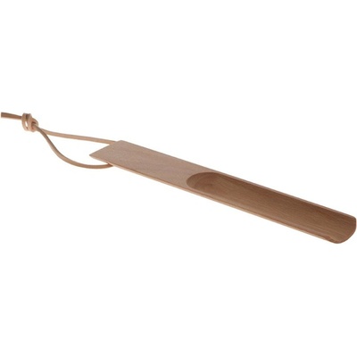 Buková lžíce na boty Beech s koženým poutkem 26 cm Iris Hantverk