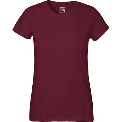 Neutral Dámské tričko Classic z organické Fairtrade bavlny Bordeaux
