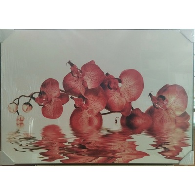 Bondecor Obraz "Kytka red" - tisk na papír na MDF desku,100x70cm