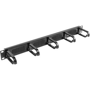Lanberg Кабелен органайзер Lanberg AK-1203-B, 19", 1U, черен (AK-1203-B)