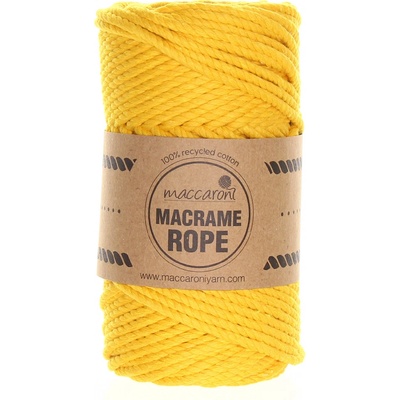 Maccaroni Rope 4 mm žlutá 406S