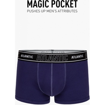 Atlantic Magic Pocket MH-1191 černé pánské boxerky
