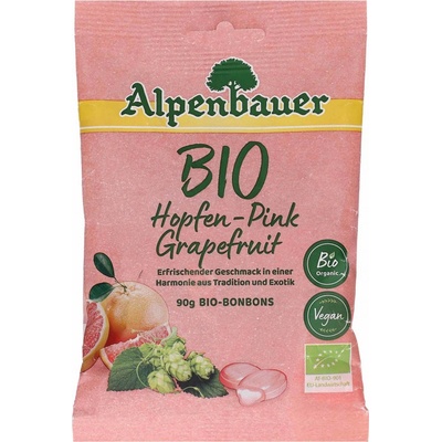 ALPENBAUER Přírodní bonbóny růžový grapefruit BIO 90 g