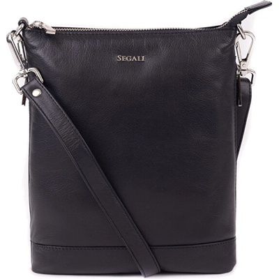 Segali dámska kožená crossbody kabelka 9060 black