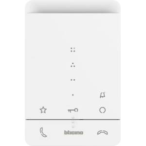 BTicino Аудио handsfree Classe 100A16E със звънец бяла - 344282 (344282)