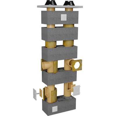 E-Trade sestava Double Vent 160/160 mm 90° 5,2 m 286