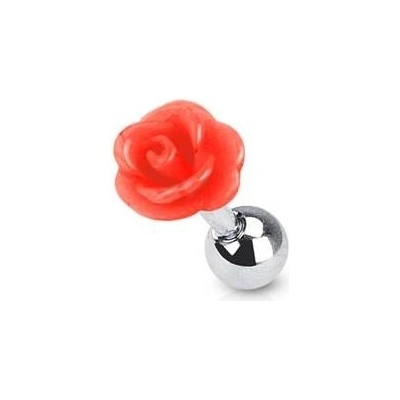 Šperky4U cartilage piercing do ucha růže CP1018-R