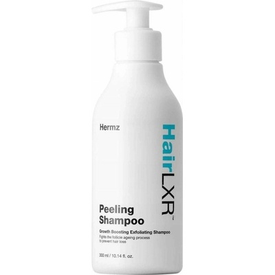 Hermz HairLXR Shampoo šampón proti lupinám na podráždenú pokožku a proti padaniu 300 ml