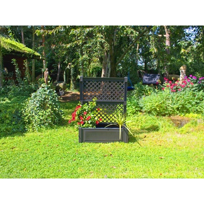 KHW Kvetináč s mriežkou, 110 l antracitová 100290573