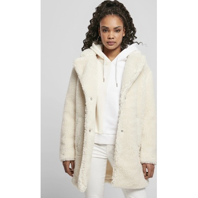 Urban Classics Ladies Sherpa coat whitesand