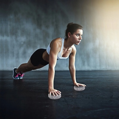 Pretorians Masážna loptička s hrotmi 16 cm x 16 cm sivá