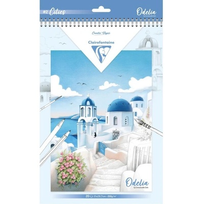 Clairefontaine Odelia Cities A4 20 listů 250g/m2 6 motivů