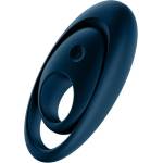 Satisfyer Glorious Duo - вибриращ пръстен за пенис - силикон, син