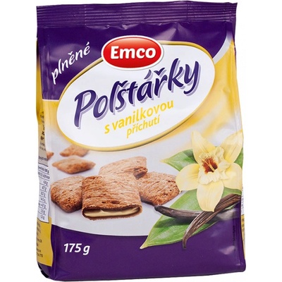 Emco Plněné polštářky s vanilkovou příchutí 175 g – Zboží Mobilmania