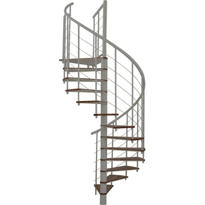 Minka STAIRS Kombinované točité schodiště Fusion ořech/šedá pr. 140 cm