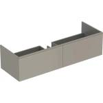 Geberit Xeno2 сив долен шкаф за стенен умивалник 2 чекмеджета 140 см (500.348.00.1)