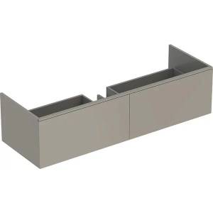 Geberit Xeno2 сив долен шкаф за стенен умивалник 2 чекмеджета 140 см (500.348.00.1)