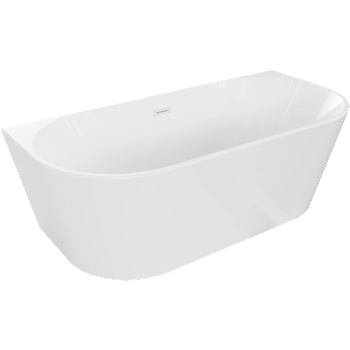 Mexen Oval свободностояща стенен монтаж вана 170 x 80 см, бяла, преливник бял - 52671708000-20 (52671708000-20)