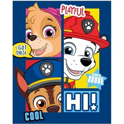 BrandMac Fleecová deka Tlapková patrola Paw Patrol motiv Playfull