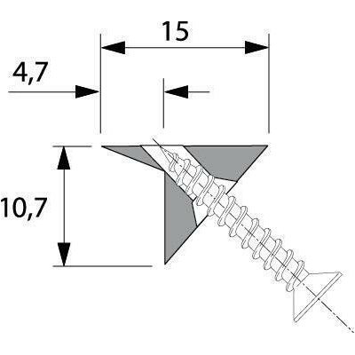 Hettich 79438 Stabilizátor bílý plast – Hledejceny.cz