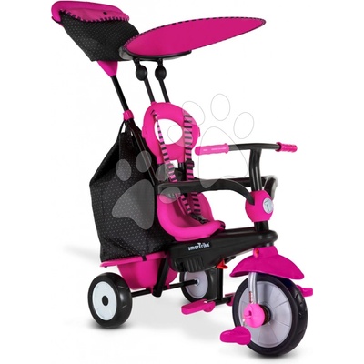 Smart Trike Vanilla Plus Pink Classic TouchSteering ovládanie s gumenými kolesami a tlmičom 2 tašky