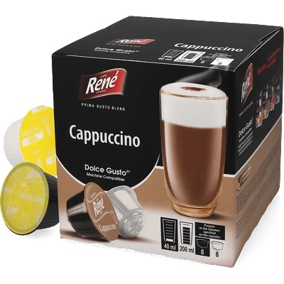 Café René | Cappuccino - 16 капсули за Dolce Gusto