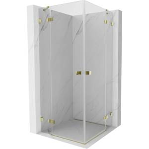 Mexen Lunar Duo душ кабина 115 x 115 см, прозрачно, златно - 834-115L-115P-50-00 (834-115L-115P-50-00)