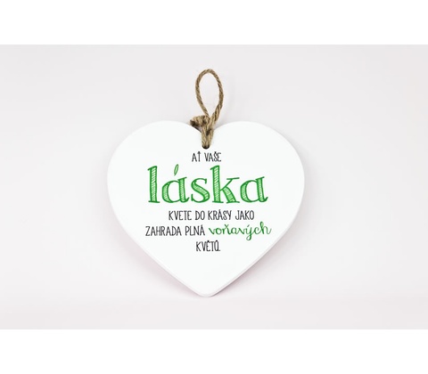 Keramické srdce Láska