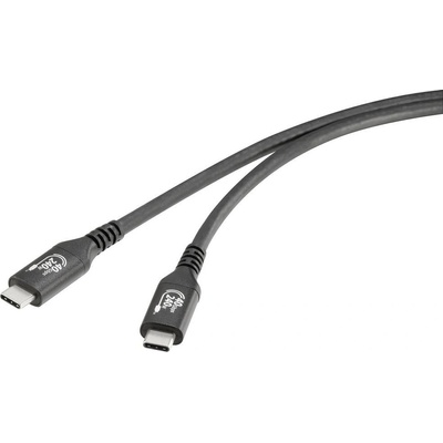 Renkforce RF-5235978 USB, USB 4.0 USB-C ® zástrčka, USB-C ® zástrčka, 1m, černý