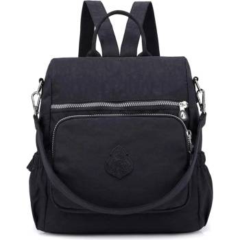 PFY Дамска раница Aila GT1842, против кражба, текстил, черна (GT1842)