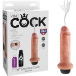  Свършващо дилдо, уникално реалистично, 17, 8см. - King Cock Squirt (PIPE560621)