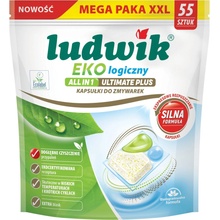 Ludwik ekologické kapsle do myčky Ultimate Plus All in 1 55 ks