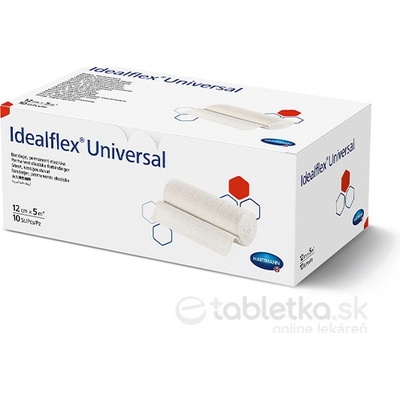 Idealflex universal obväz univerzálny trvalo elastický, 12 cm x 5 m, 1x10 ks