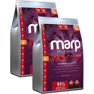 Marp Holistic Red Mix Grain Free hovězí krůtí zvěřina 2 x 12 kg