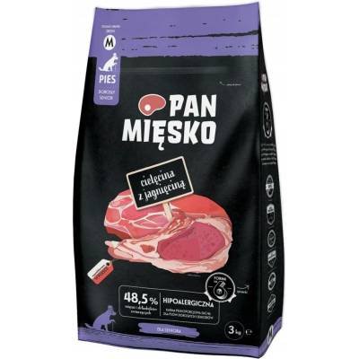 Pan Mięsko senior střední hovězí jehněčí 3 kg