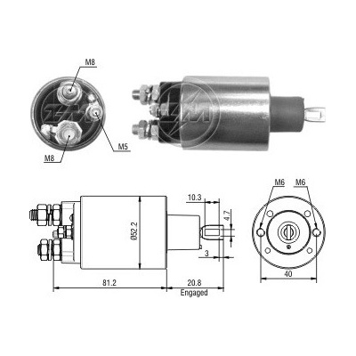 Spínač startéru ZM - Prestolite 35258960