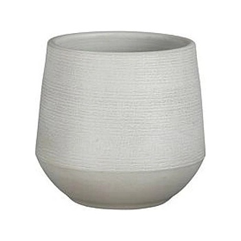 Mica КАШПА КЕРАМИЧНА КРЪГЛА evora Ø30х28см СВ. СИВА (1157231)