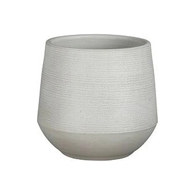 Mica КАШПА КЕРАМИЧНА КРЪГЛА evora Ø30х28см СВ. СИВА (1157231)