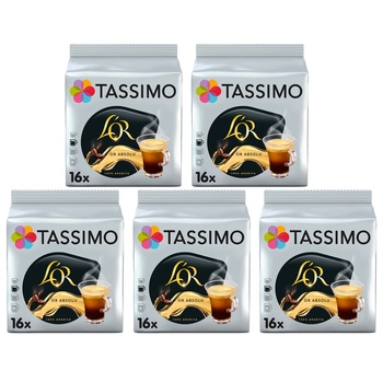 Douwe Egberts Tassimo L'OR Café Lungo Absolu капсули 16 бр кашон 5 опаковки