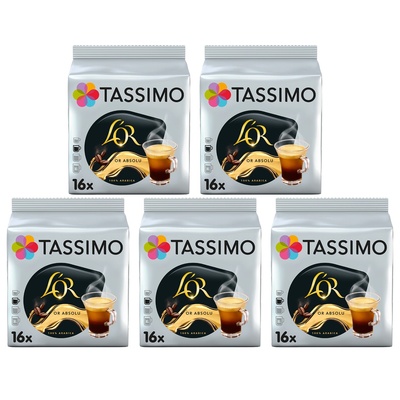 Douwe Egberts Tassimo L'OR Café Lungo Absolu капсули 16 бр кашон 5 опаковки