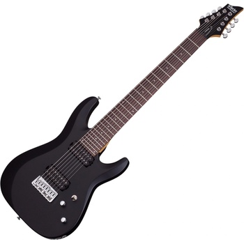 Schecter Guitar Research Deluxe C-8 Satin Black 8 струнна електрическа китара