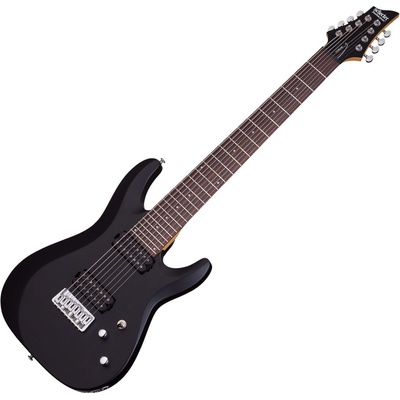 Schecter Guitar Research Deluxe C-8 Satin Black 8 струнна електрическа китара