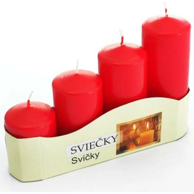 Bispol adventní schody červená 50/4