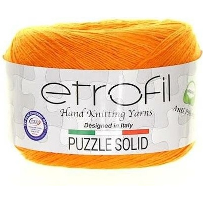 Etrofil Příze Puzzle Solid oranžová PS 005