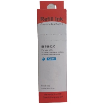 Compatible БУТИЛКА УНИВЕРСАЛНО МАСТИЛО ЗА EPSON ЕТ 2500/2550/2610/2650/3600/4500/14000 - Ink Bottle - Cyan - /664/ - PN EI-T6642 - NEOMAX (EI-T6642)