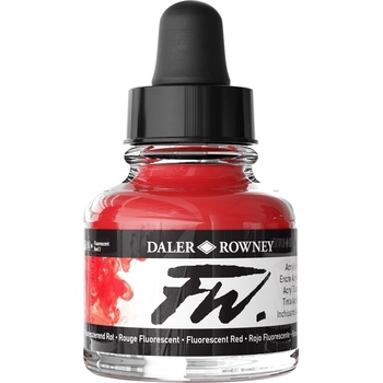 Daler Rowney FW Акрилно мастило Fluorescent Red 29, 5 ml 1 бр (160029544)