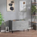 vidaXL Шкаф за грамофонни плочи сив 74, 5x38x48 см инженерно дърво (831969)