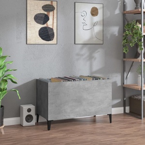 vidaXL Шкаф за грамофонни плочи сив 74, 5x38x48 см инженерно дърво (831969)