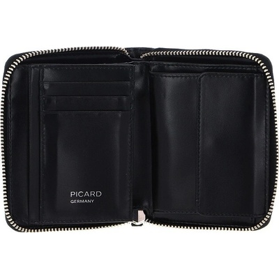 Dámska kožená peňaženka so zipsom PICARD Black TIe 1 Wallet /Čierna